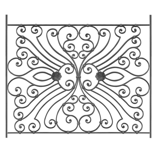 DG Solid Wrought iron Olympia panel 1185MM X 1000MM
