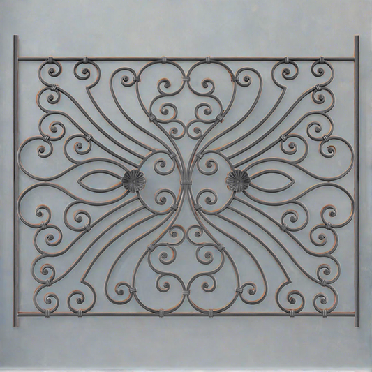 DG Solid Wrought iron Olympia panel 1185MM X 1000MM