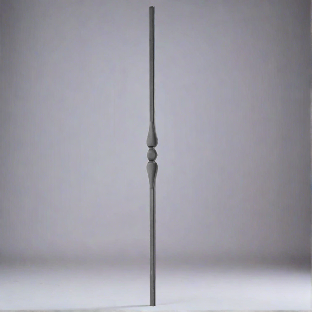 DG wrought iron single bow spindle 16mm bar - 1200mm