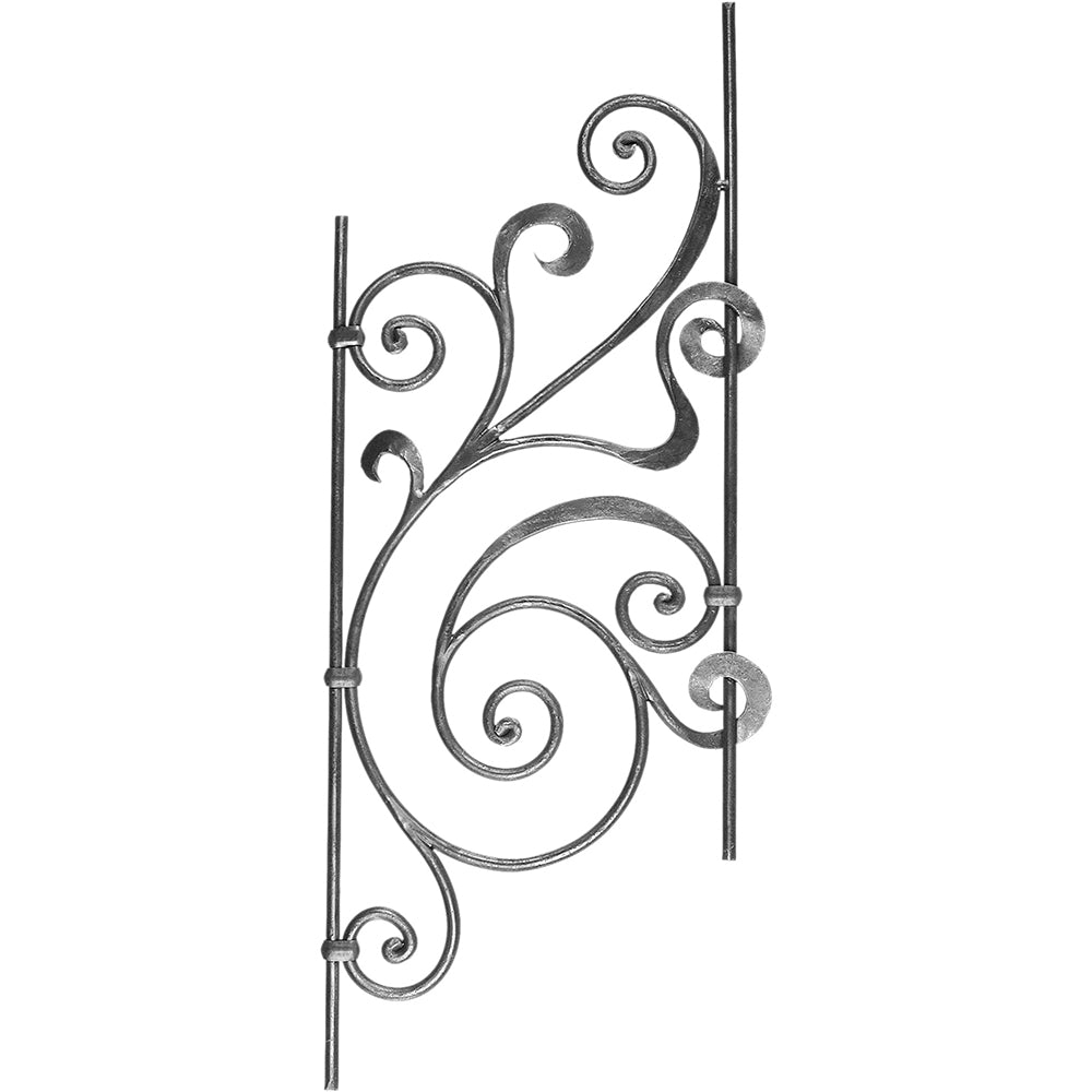 DG Solid Wrought iron Elegance panel 420MM X 1150MM