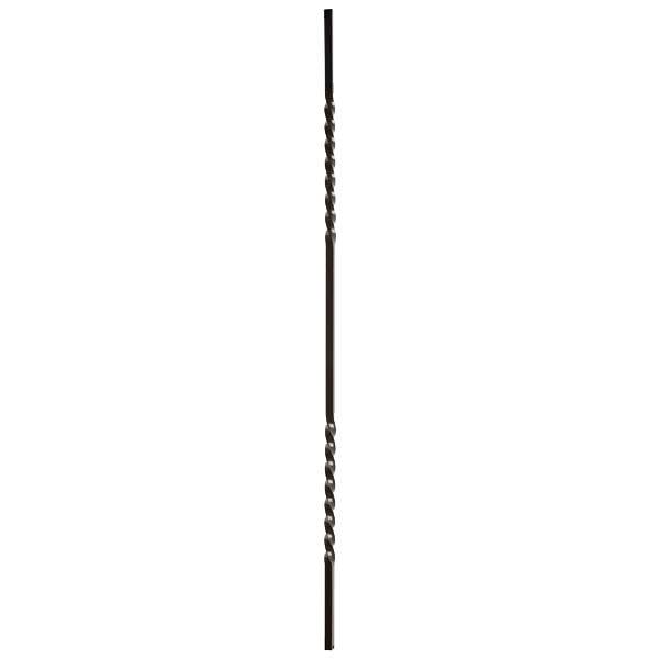 double twist black powder coated spindle -950mm length