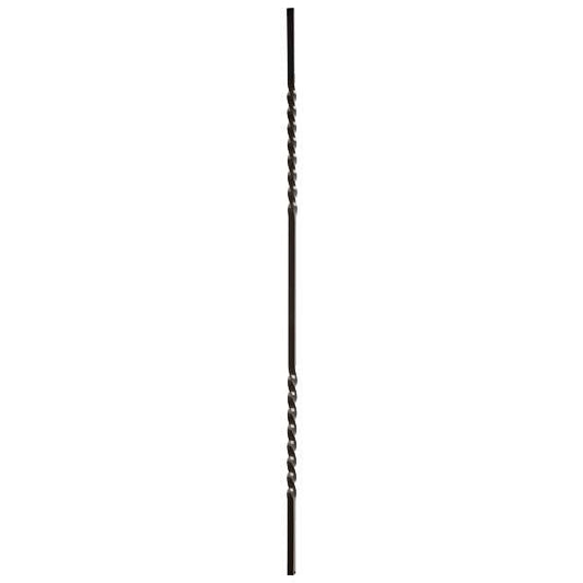 double twist black powder coated spindle -950mm length