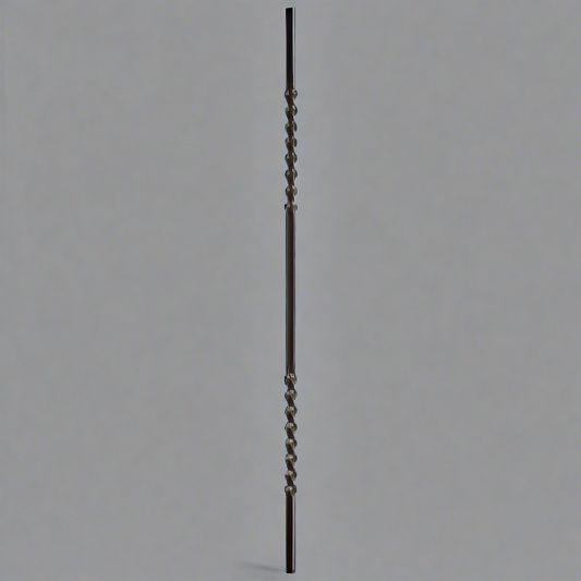 DG double twist black powder coated spindle -950mm