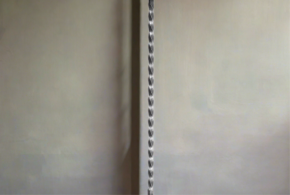 DG Wrought Iron Full twist stair spindle 14mm L1000mm