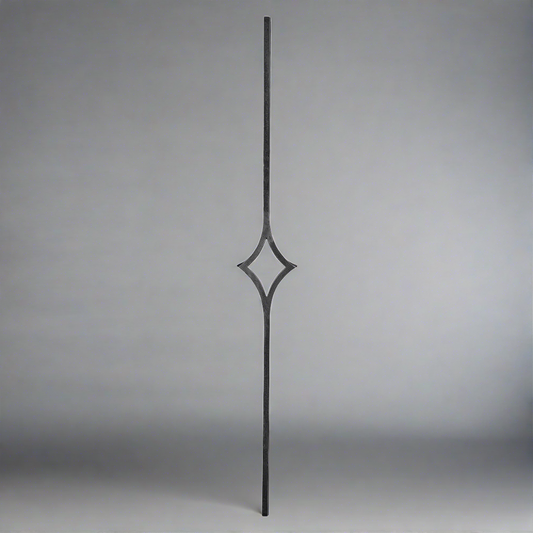 DG Solid Wrought iron star panel 120MM X 1000MM
