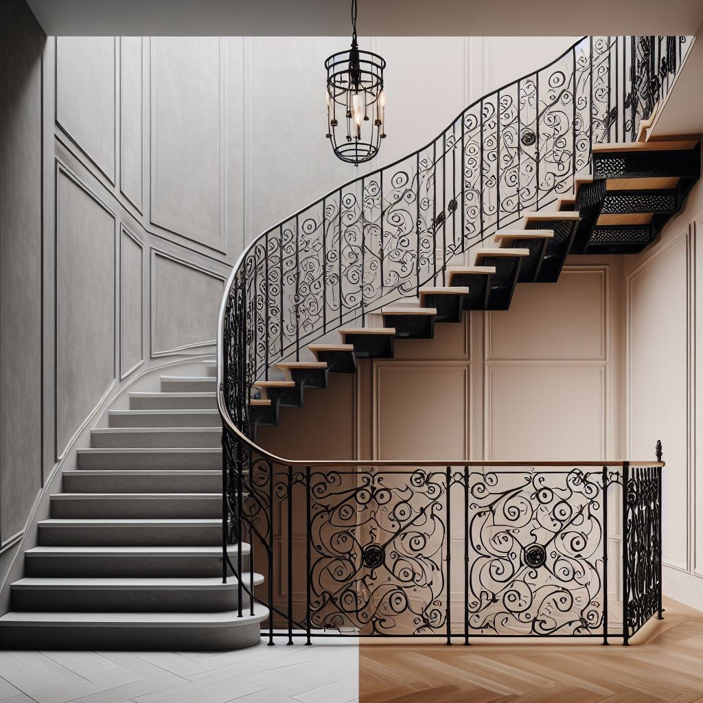 Cast Iron stair panels