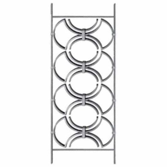 DG Solid Wrought iron Preston panel 340MM X 1000MM