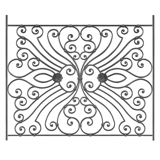 DG Solid Wrought iron Olympia panel 1185MM X 1000MM