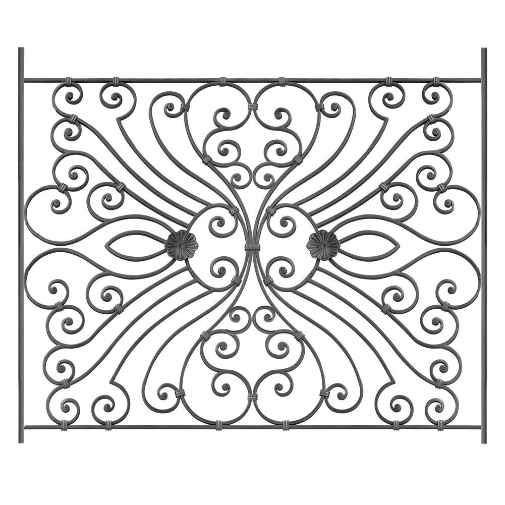 DG Solid Wrought iron Olympia panel 1185MM X 1000MM