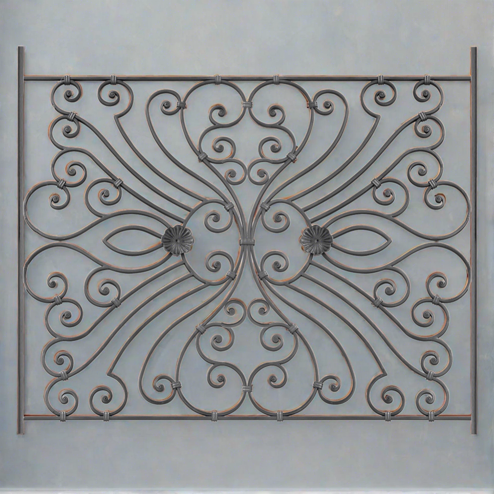 DG Solid Wrought iron Olympia panel 1185MM X 1000MM