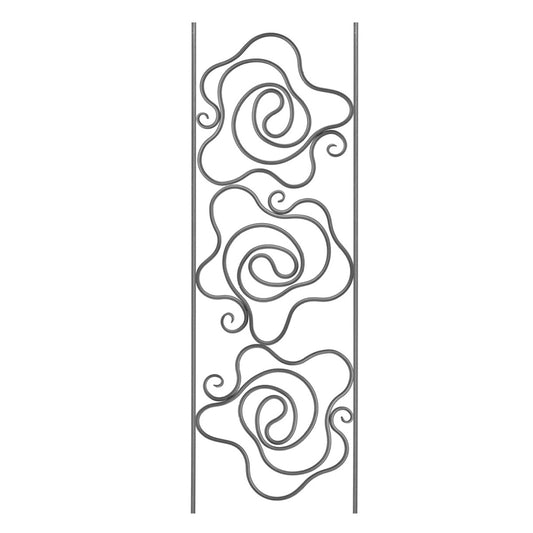 DG Solid Wrought iron Rosary panel 420MM X 1200MM