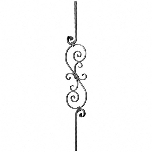 DG Solid Wrought iron Phoenix panel 140MM X 950MM