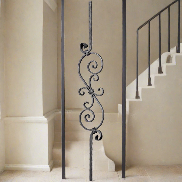 DG Solid Wrought iron Phoenix panel 140MM X 950MM 2