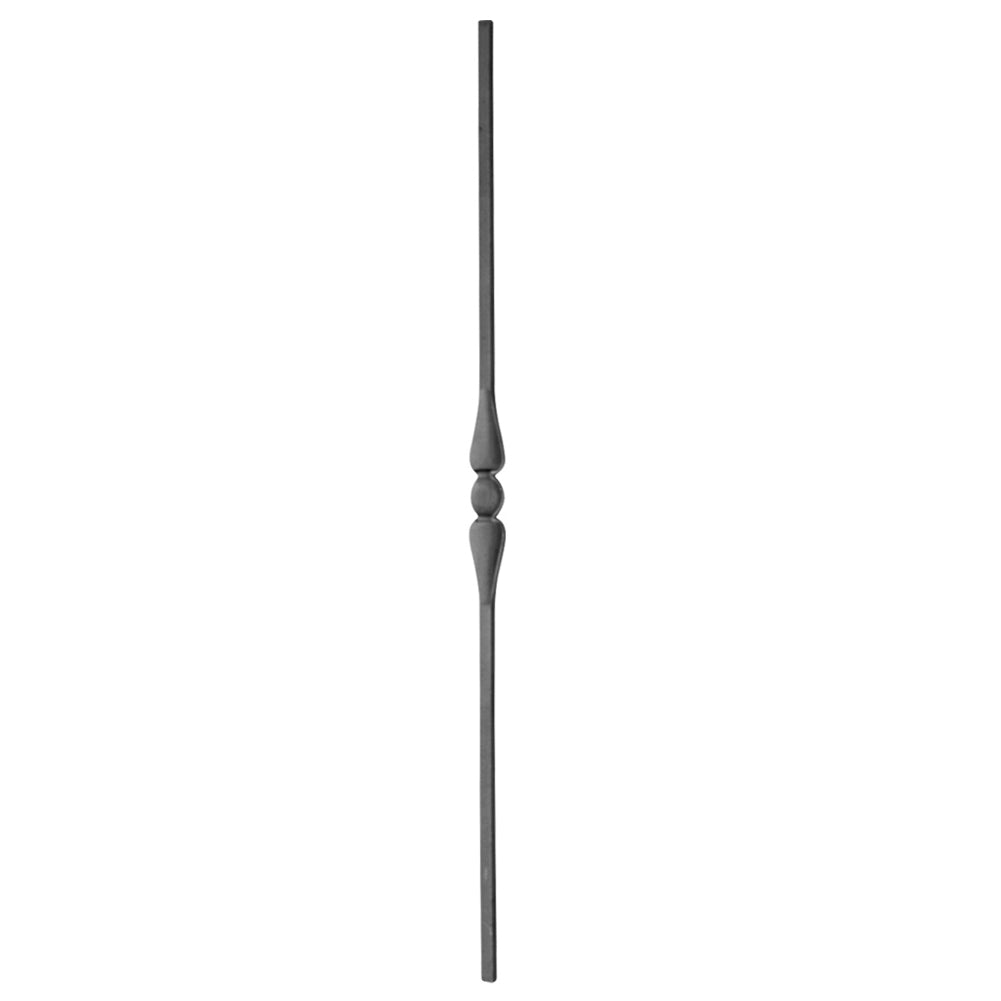 DG wrought iron single bow spindle 16mm bar  - 1200mm