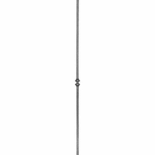 DG Hammered wrought iron double bump bar