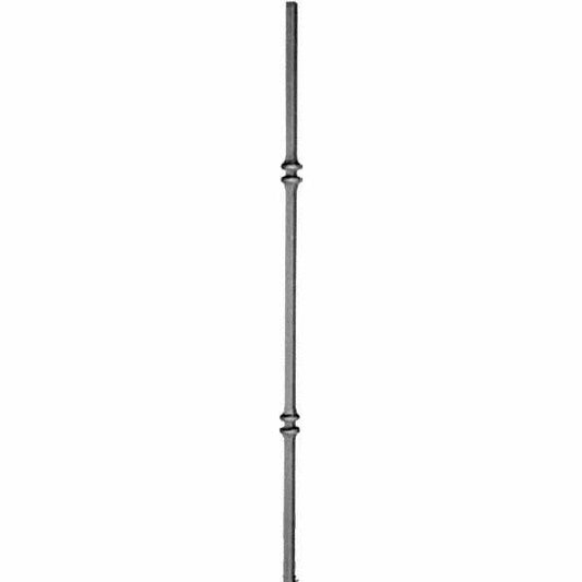 DG wrought iron double bump x 2 spindle bar