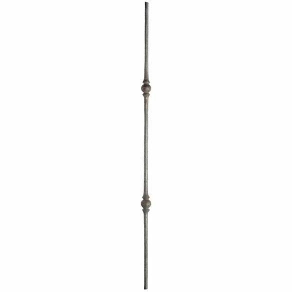 DG Wrought Iron Double sphere bar spindle 14mmm. L1000mm.