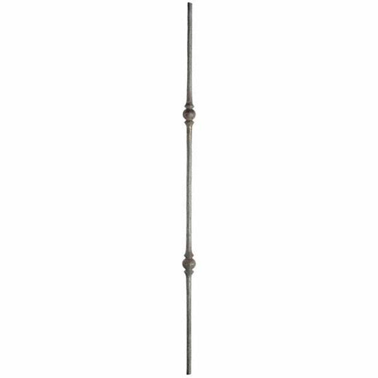 DG Wrought Iron Double sphere bar spindle 14mmm. L1000mm.