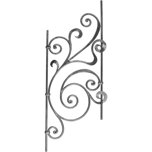 DG Solid Wrought iron Elegance panel 420MM X 1150MM