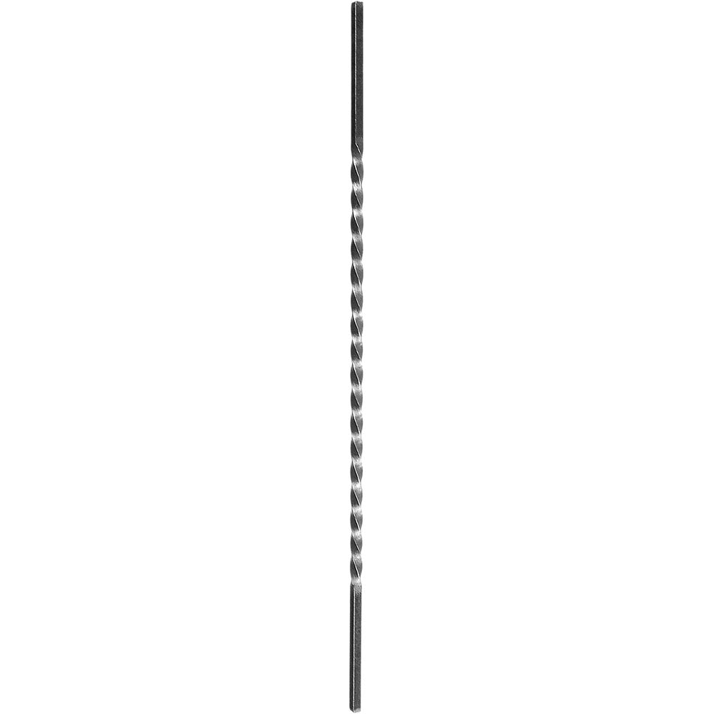 DG Wrought Iron Full twist stair spindle 12mm L1000mm