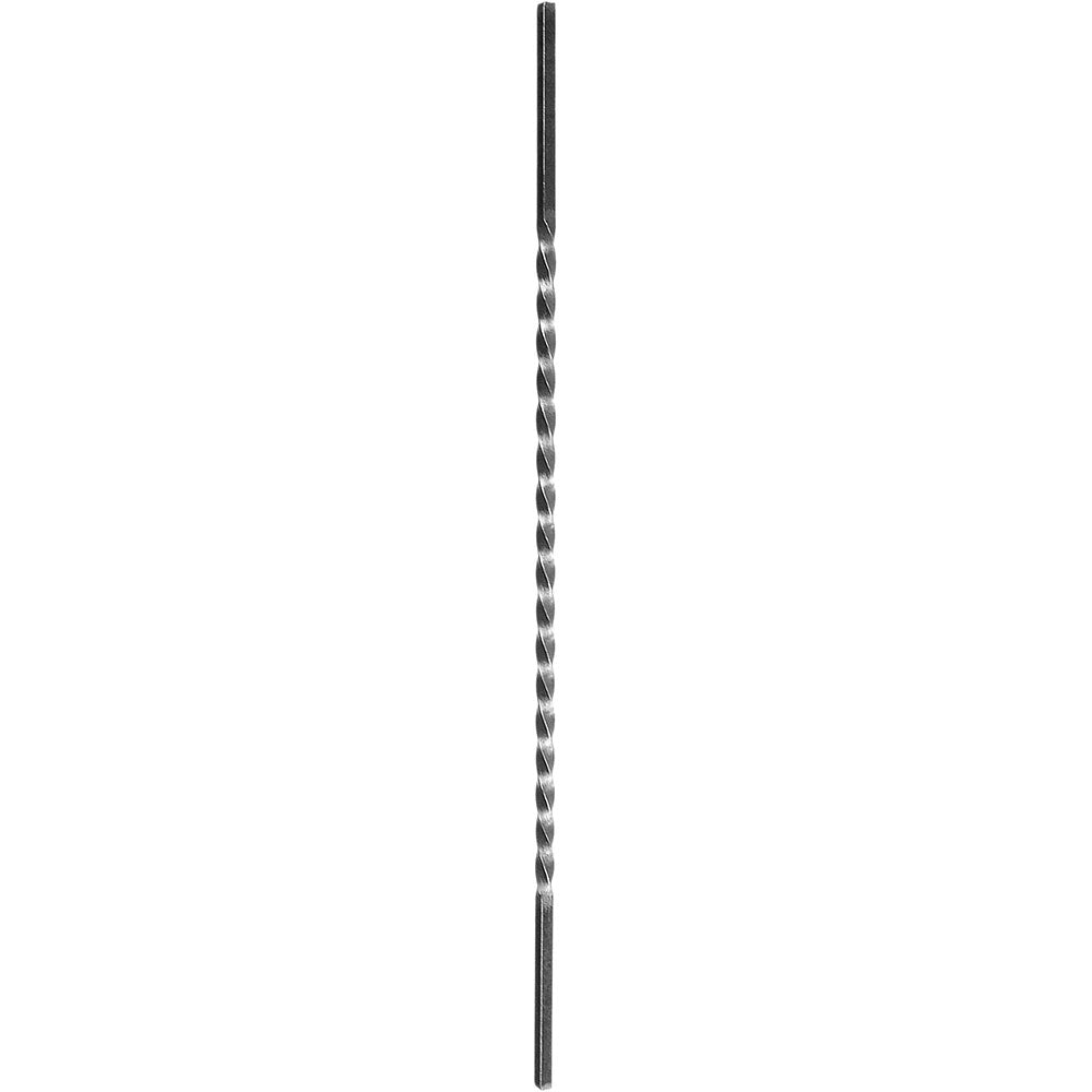 DG Wrought Iron Full twist stair spindle 14mm L1000mm