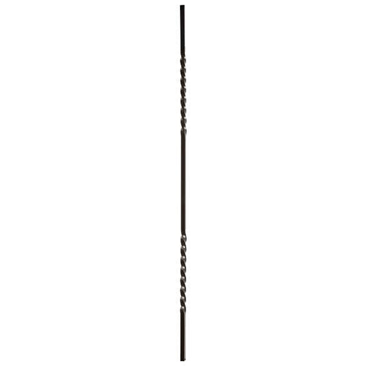  double twist black powder coated spindle -950mm length